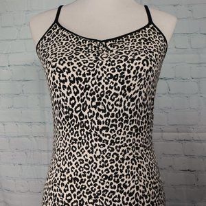 Express Best Loved Cami Black and White animal Print, Size Medium